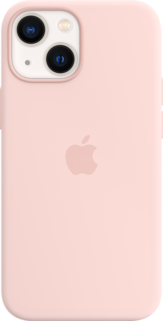 Estuche de silicona con MagSafe para el Apple iPhone 13 Mini - Rosa tiza